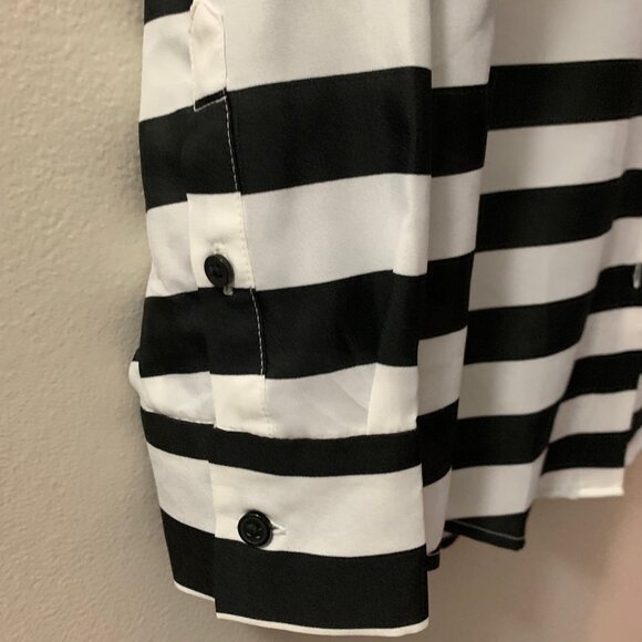 Breezy NWT LS Stripy Banana Republic Blouse - Picture 3 of 6